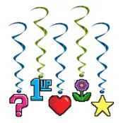 Swirls Hängande Dekoration 8-bitars