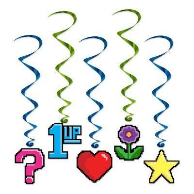 Swirls Hängande Dekoration 8-bitars