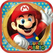 Tallrikar Super Mario fyrkantiga 8-pack