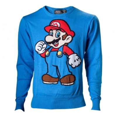 Super Mario Stickad Tröja