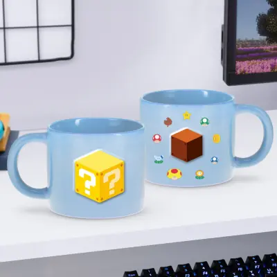 Super Mario - Symbols - Embossed Mug 13Oz