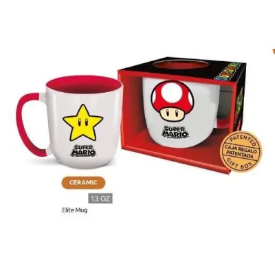 Super Mario - Symbols - Mug Elite Colored Inner - 13oz