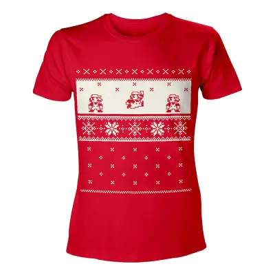 Hoppande Super Mario Jul T-shirt