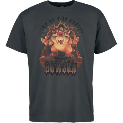 Nintendo - gaming T-shirt - Bowser - King Of The Koopas - L - för Herr - grå