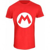 Nintendo - gaming T-shirt - Mario Badge - S XXL - för  röd