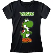 Nintendo - gaming T-shirt - Yoshi Name Tag - L XXL - för Dam - svart