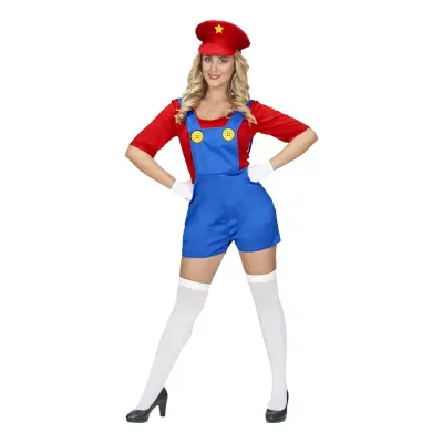 Rörmokartjej Röd Maskeraddräkt - Large