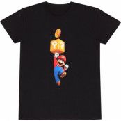 Super Mario Bros. - gaming T-shirt - Mario Coin - S XXL - för  svart