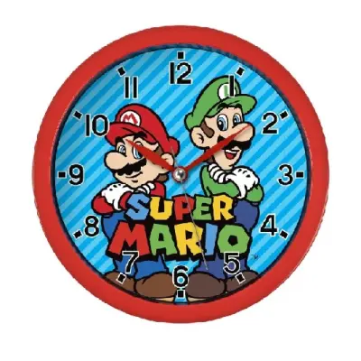 Super Mario - Mario & Brick - Metal Wall Clock
