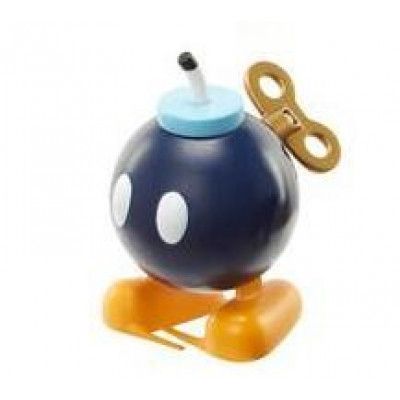Super Mario Wind Up BOMBEN Blå