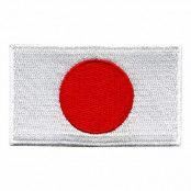 Tygmärke Flagga Japan