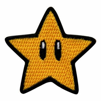 Tygmärke Mario Stjärna