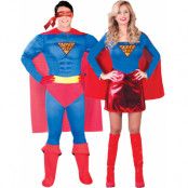 Parkostymer - Supergirl och Superman Inspirerade Kostymer