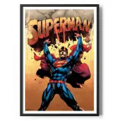 Superman Action Poster