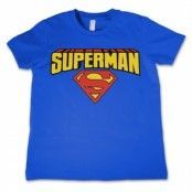 Superman Blockletter Logo Kids T-Shirt, T-Shirt