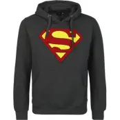 Superman - DC Comics Luvtröja - Logo - S L - för Herr - svart