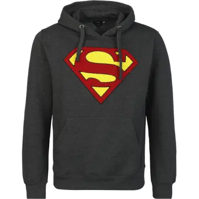 Superman - DC Comics Luvtröja - Logo - S L - för Herr - svart