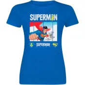 Superman - DC Comics T-shirt - 2025 - Superman Look Up - S XXL - för Dam - blå