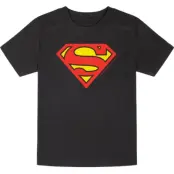 Superman - DC Comics T-shirt - Metal-Kids - Logo - 92 164 - för barn - svart
