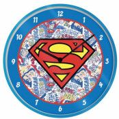 Superman Logo 10 Clock