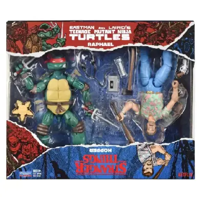 Bandai 2 Pack VS TMNT vs Stranger Things (Raphael & Hopper)