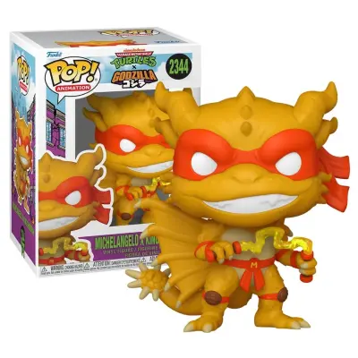 Godzilla X Turtles -Pop Animation Nr2344 -Michelangelo X King Ghidorah