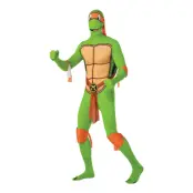 Michelangelo Second Skin Maskeraddräkt - X-Large