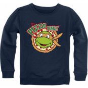 Teenage Mutant Ninja Turtles - Anime Sweatshirt - Kids - It`s Pizza Time! - 164 - för barn - blå