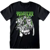 Teenage Mutant Ninja Turtles - Anime T-shirt - Freefall - S M - för Herr - svart