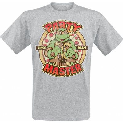 Teenage Mutant Ninja Turtles - Anime T-shirt - Party Master - S XXL - för Herr - grå