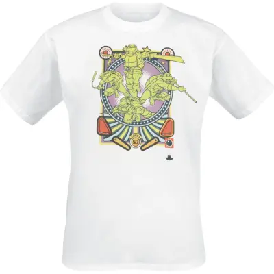 Teenage Mutant Ninja Turtles - Anime T-shirt - Team - S L - för Herr - vit