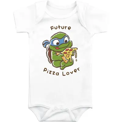 Teenage Mutant Ninja Turtles Body - Barn - Future Pizza Lover - 50/56 74/80 - för barn - vit