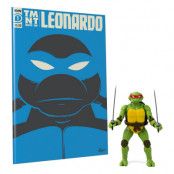 Teenage Mutant Ninja Turtles BST AXN x IDW Figure & Comic Book Leonardo