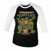 Teenage Mutant Ninja Turtles Group Baseball 3/4 Sleeve Tee, Long Sleeve T-Shirt