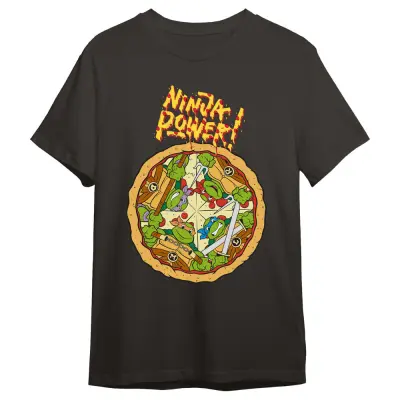 Teenage Mutant Ninja Turtles Pizza adult t-shirt