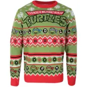 Teenage Mutant Ninja Turtles Stickad jumper - S XXL - för Herr - flerfärgad