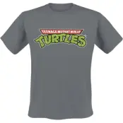 Teenage Mutant Ninja Turtles T-shirt - TMNT Classic Logo - S XXL - för Herr - mörkgrå