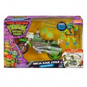 TMNT Mutant Mayhem Ninja Kick Cycle with Leonardo