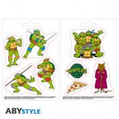 TMNT Stickers 16x11cm/ 2 sheets Turtles & Splinter