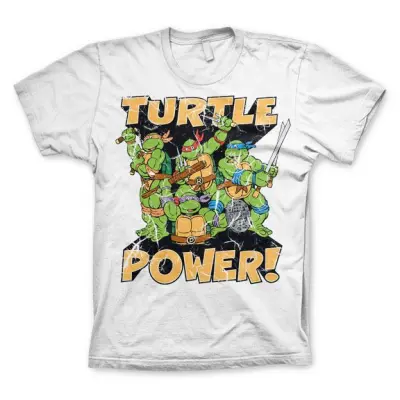 TMNT - Turtle Power! T-Shirt Vit XXL