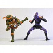 Turtles - Michelangelo vs Foot Soldier 2-Pack