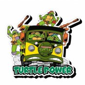Turtles Ninjas - Van - Chunky Magnet