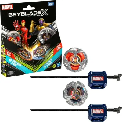 Beyblade X - Marvel Iron Man 4-80B & Thanos 4-60P Dual Pack