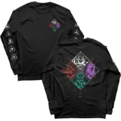 The Witcher 3 - gaming Långärmad tröja - Mosaic Longsleeve - S XXL - för Herr - svart