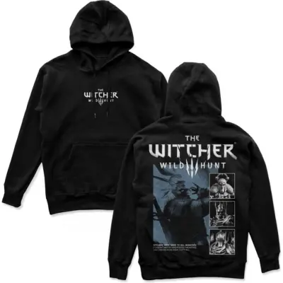 The Witcher 3 - gaming Luvtröja - MTK Monsters - S XXL - för Herr - svart