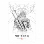 The Witcher 3, Maxi Poster - Geralt Sketch
