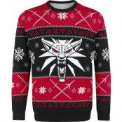 The Witcher - gaming Christmas jumper - Dreaming Of A White Wolf - L - för Herr - svart