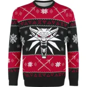 The Witcher - gaming Christmas jumper - Dreaming Of A White Wolf - L - för Herr - svart