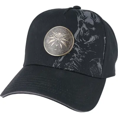The Witcher - gaming Keps - Gold Logo - för  svart