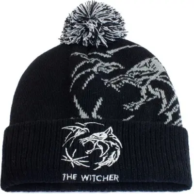 The Witcher - gaming Mössa - Wolf Logo - för  svart/grå